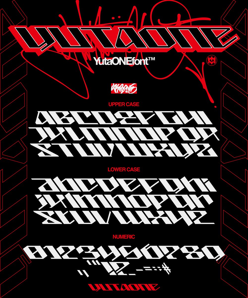 ゆうたONE｜ロゴと無料フォント tweet media