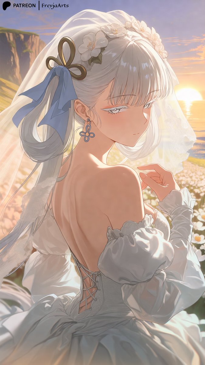 Freyja_Arts's tweet photo. Jinhsi | 今汐 💙

"Rover, do I look like a proper bride to you?"
「漂泊者、私、ちゃんとした花嫁さんに見えるかな…？」

SFWイラスト

#WutheringWaves #PixAITsubaki2 https://t.co/mcf2qBjjZh