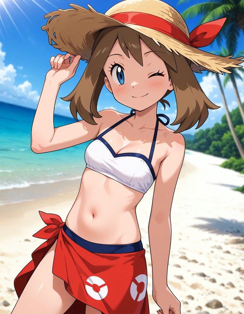 Elryusam's tweet image. #May #IAart #IAgenerated #Pokemon #Hoenn