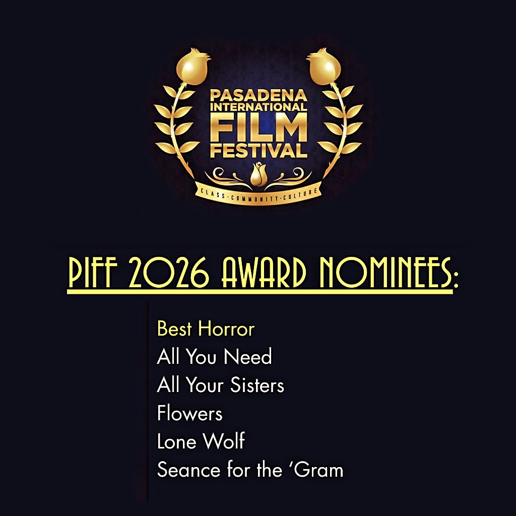 improvguy11's tweet image. Our award-winning thriller/horror short, “Lone Wolf,” has been nominated for Best Horror Film at the @PasFilmFest! Awards ceremony Thursday (4/16/26) at the @noho7. Congrats again to the entire cast &amp;amp; crew! #acting #producing #storyconcept #film #jake #grateful 👏🎬🎭🎥🎞️🏆🐺💙