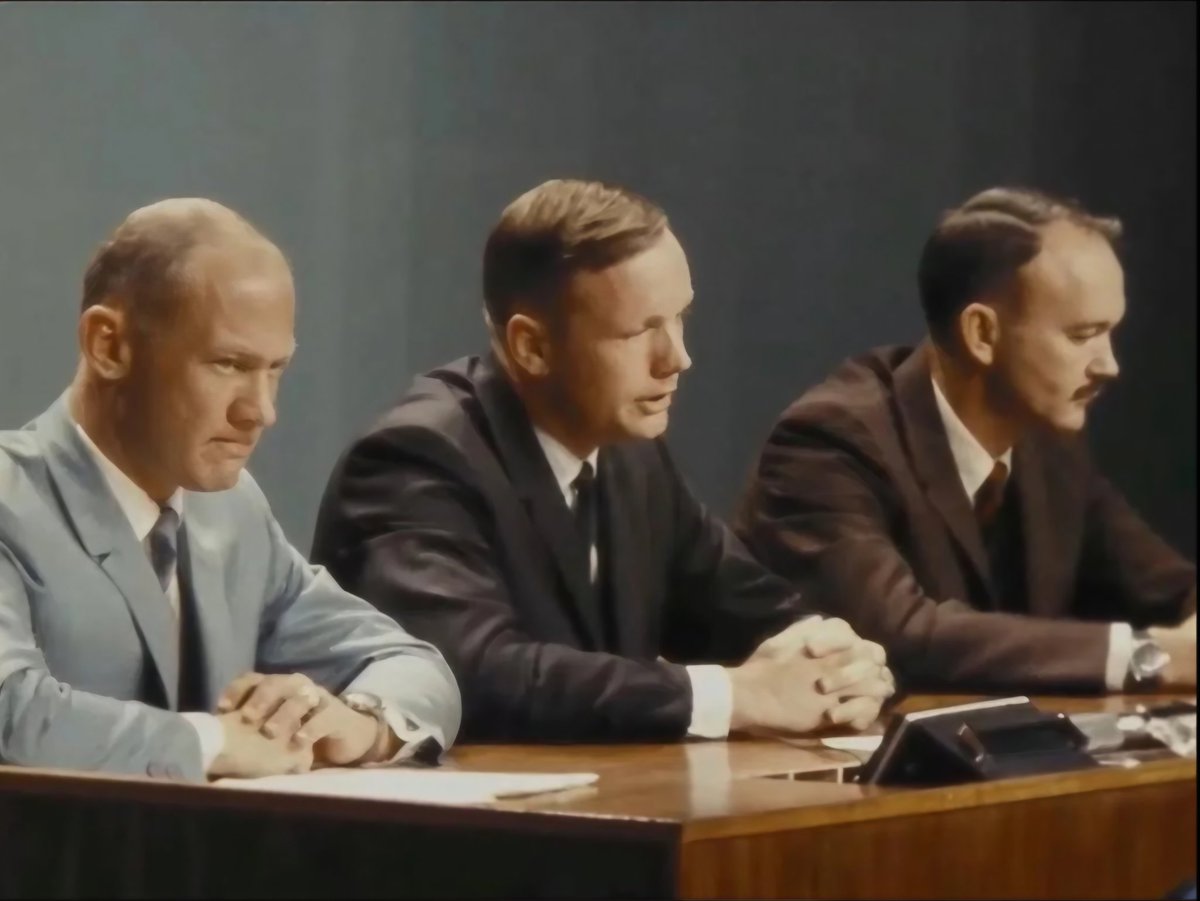 TrevorL415's tweet image. She looks sad and not proud as? Does it look like they're hiding something? You would think they would look??? Happier ??? 
#ArtemisII #Apollo #ChristinaKoch #FlatEarth