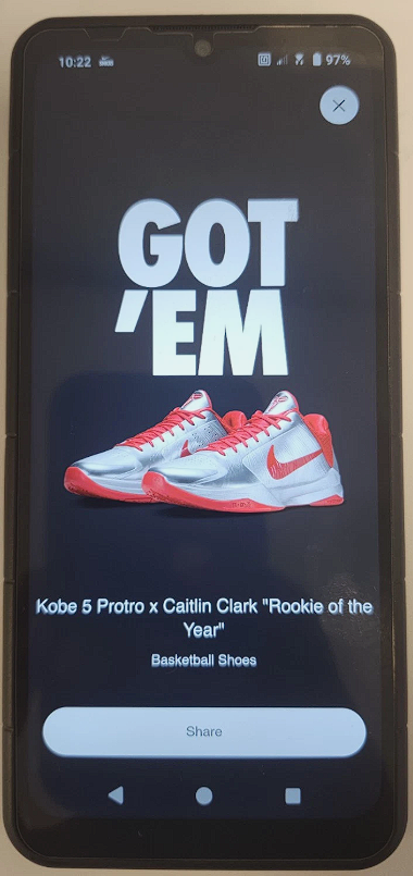 ads84llc's tweet photo. Check out Caitlin Clark x Nike Zoom Kobe 5 Protro Rookie of the Year - Size 14
https://t.co/HCXblZG4KF
Brand New / Deadstock 
100% Authentic  
ANY QUESTIONS DO NOT HESITATE TO DM #ADS84LLC #Kobe5Protro #CaitlinClark https://t.co/FxB2HQVyZC