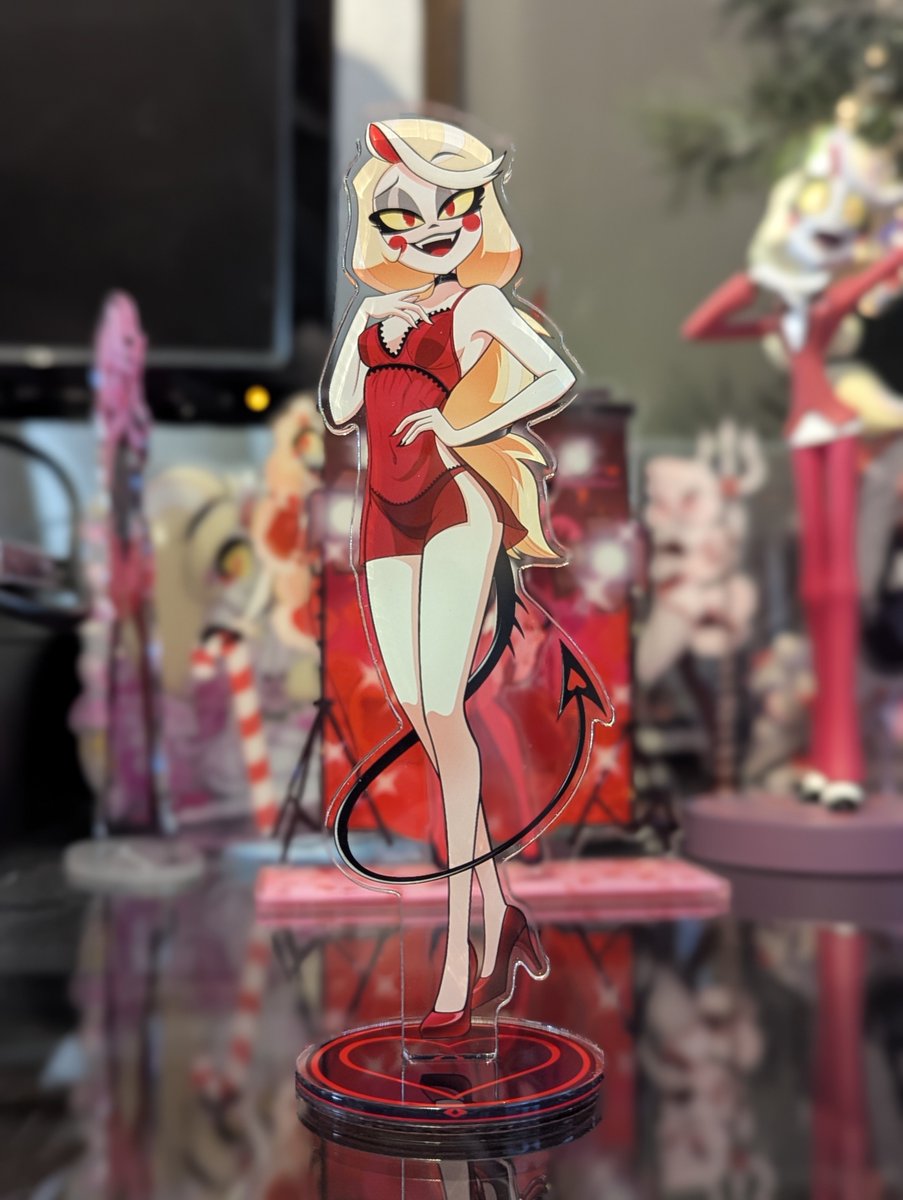 _Intrepidation's tweet image. My girls arrived! So happy with how #Charlie and #Vaggi turned out. I wanted to see what my own products look like in person, and @ACGGoods didn't disappoint! Want one? Available at my store! Each sold separately

acggoods.com/store/intrepid…

#HazbinHotel #CharlieMorningstar #Chaggie