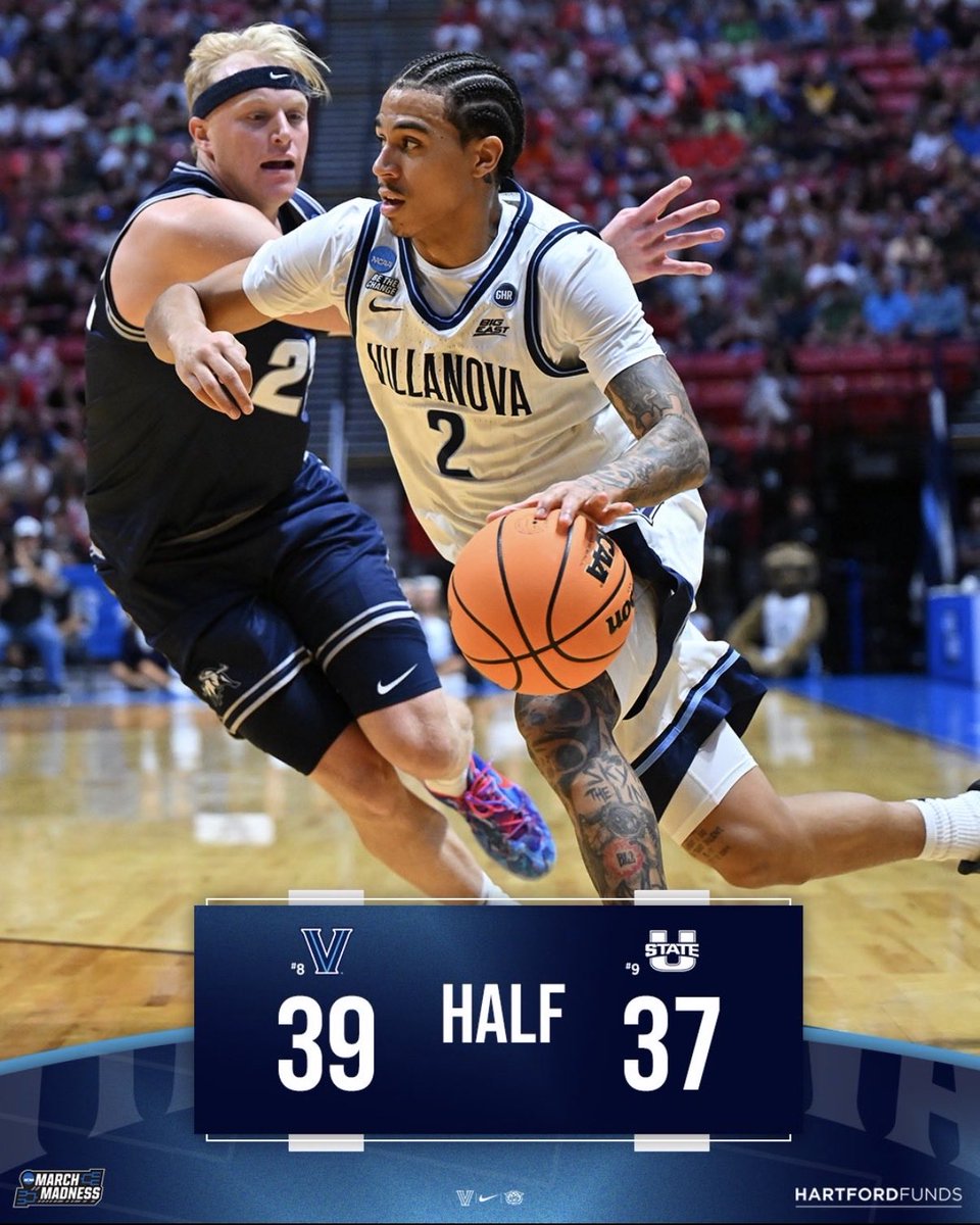 novambasketball's tweet photo. ‘Cats lead 39-37 at the half! https://t.co/y7GLosagYf