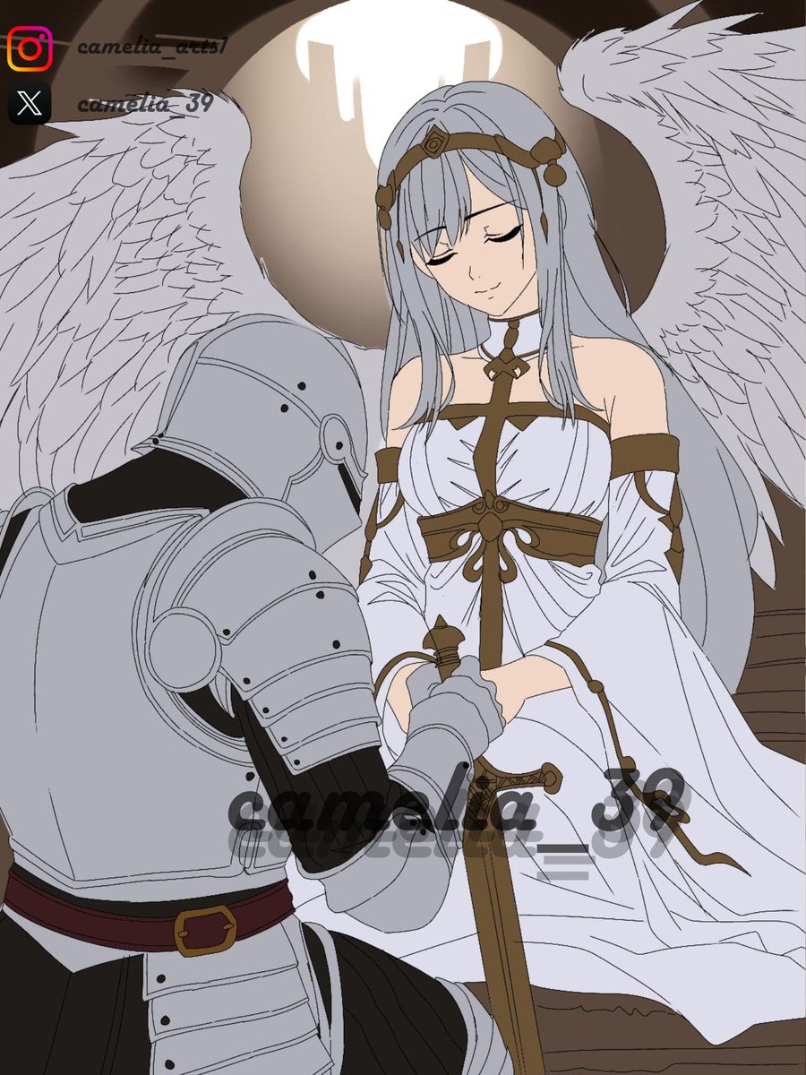 camelia_39's tweet photo. "Before the light, even the strongest steel must learn to kneel. My sword is yours, forever
#commission #artmoots #artwork #commisionopen https://t.co/nqePyTMtDx
