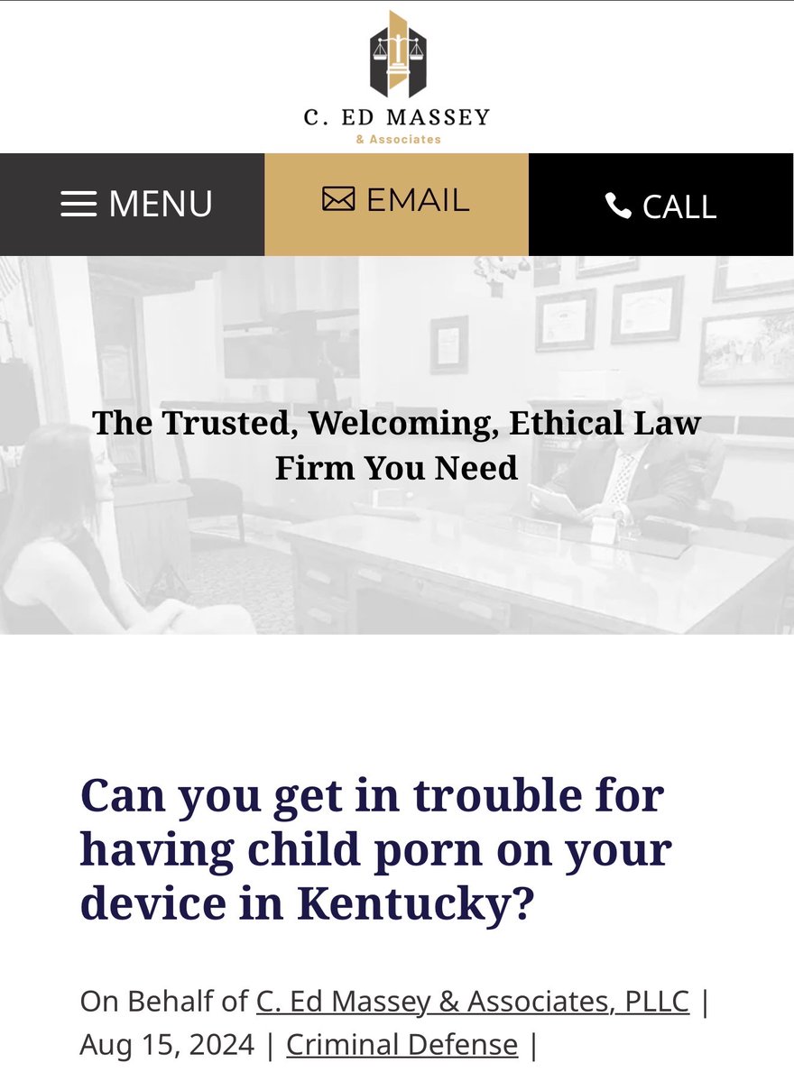 iFightForKids's tweet image. KENTUCKY🚨 
Why is a law firm that defends child pornographers and predators like those I expose spending money to promote Jesse Foreman, a candidate for office?

Steve Doan voted to criminalize the grooming of a minor, but Jesse Foreman, an attorney who works at a law firm that