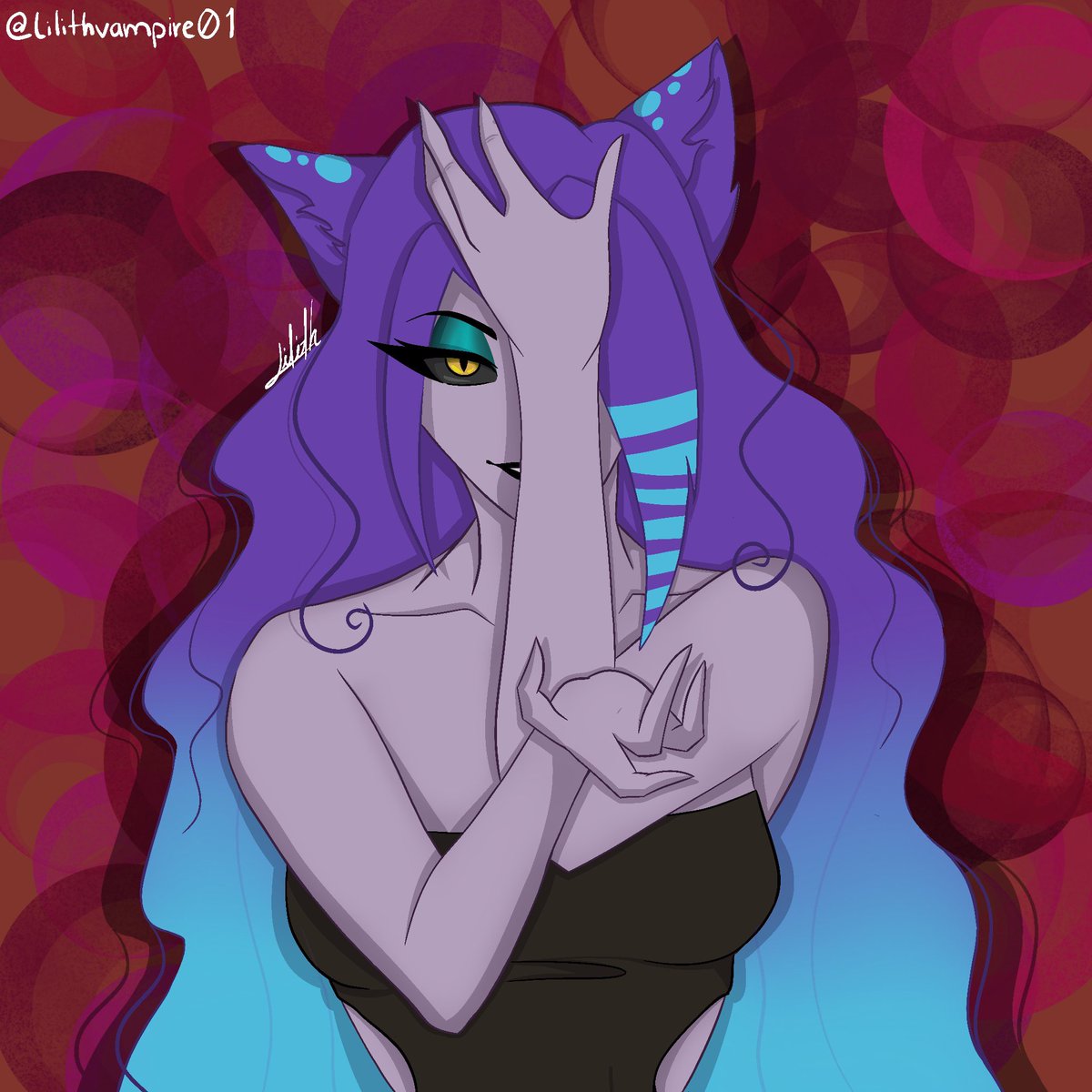 Sigrid es uno de los personajes OC que más disfruto dibujar! Este dibujito ya tien eun par de meses, pero me sigue gustando bastante

#SmallArtist #HazbinHotel #OC #digitalartwork