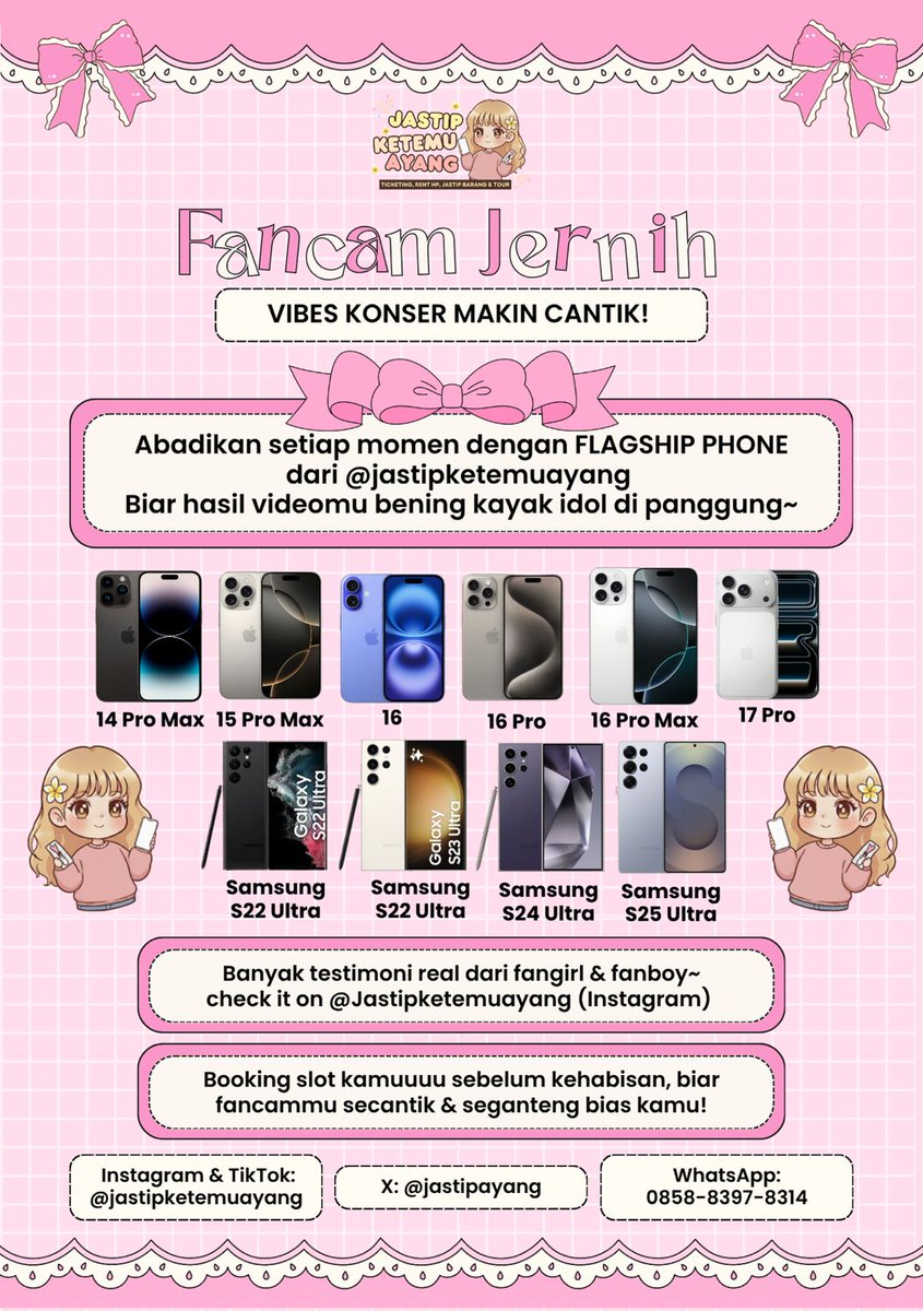 RENT iPHONE & SAMSUNG | JASTIP TIKET | OPTRIP SOON tweet media