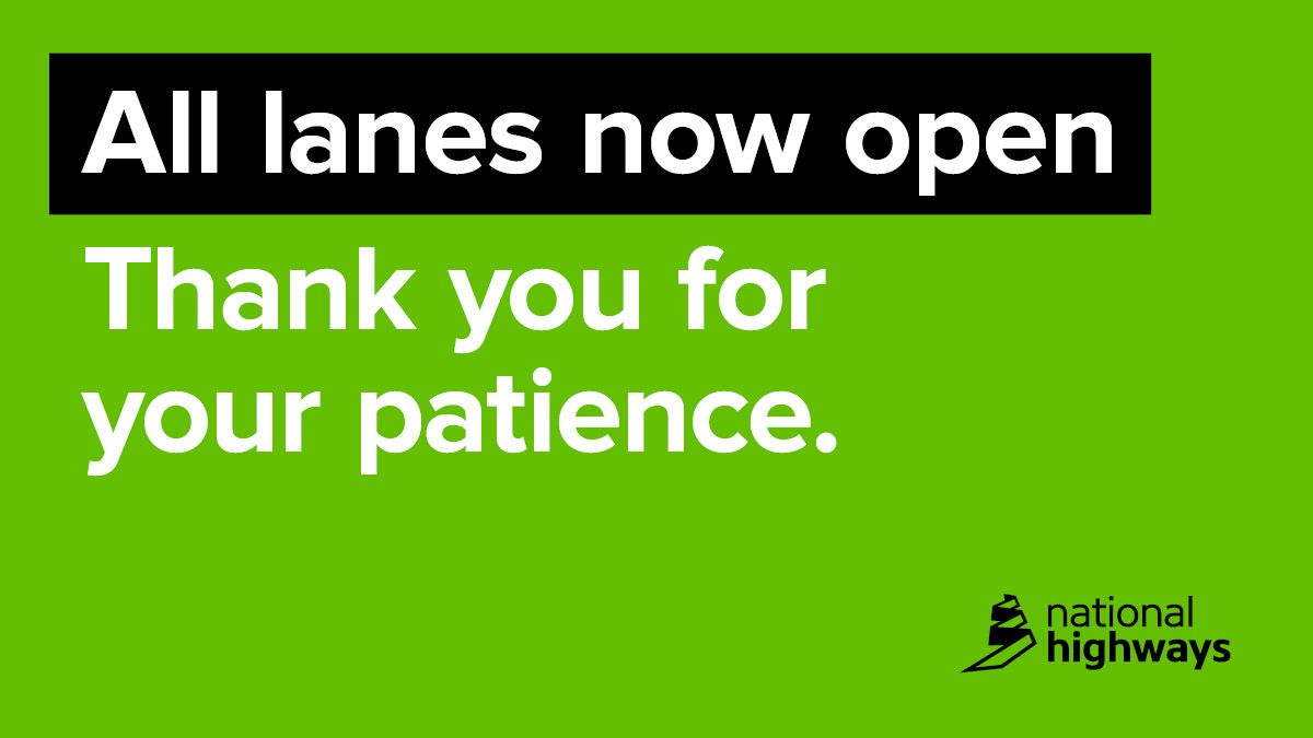 HighwaysEAST's tweet image. All lanes on #M40 southbound between J11 (#Banbury) and J10 (#Ardley) have now reopened following emergency repairs after an earlier collision.

There are no residual delays on the approach.