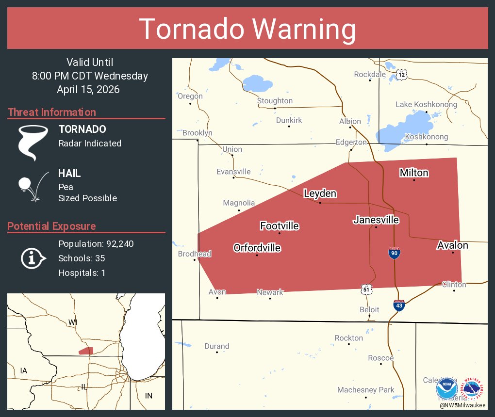 NWS Tornado tweet media