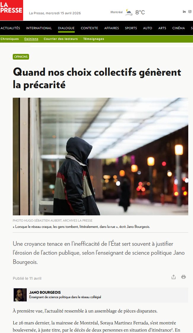 PhilipeBoudreau's tweet photo. «crise du logement et itinérance ne sont pas des phénomènes météo imprévisibles; ce sont des conséquences de choix que ns faisons. Ns choisissons de tolérer que des gens dorment dehors dans une société riche,tout en étant réticents à financer les structures capables de les aider» https://t.co/deORT9EMAe