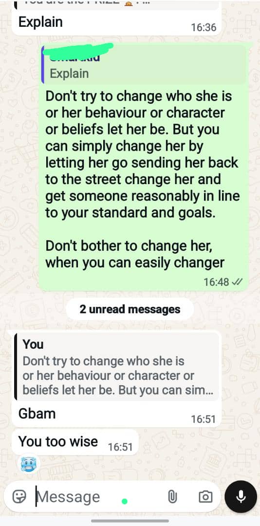 _OGAVICTORR's tweet image. #Love me #WisdomWednesday