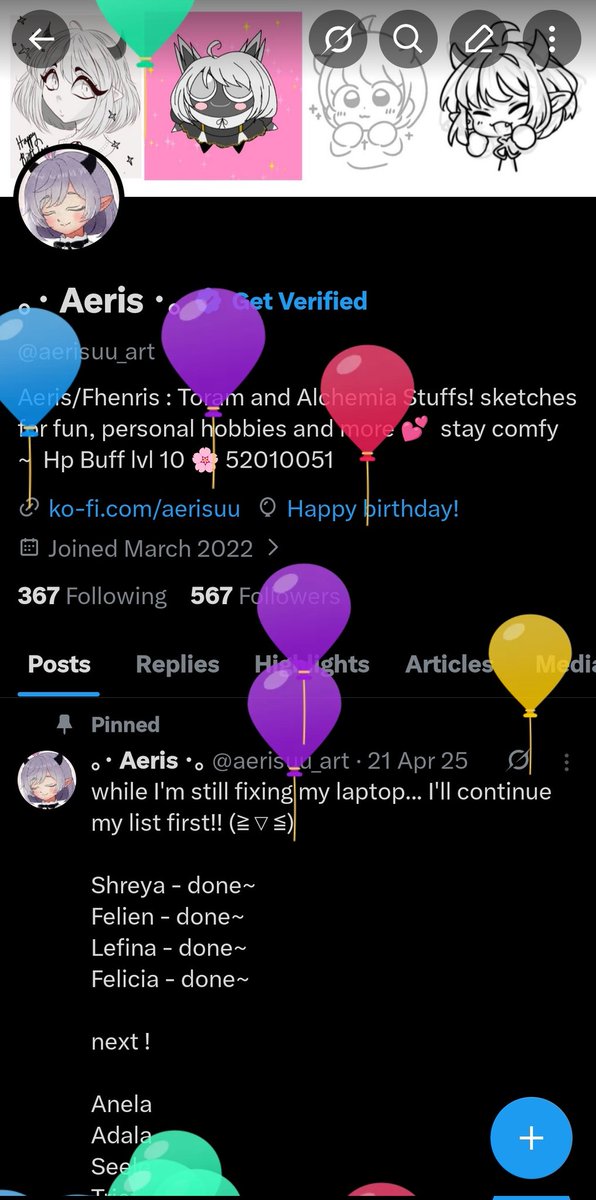 ｡･ Aeris ･｡ tweet media