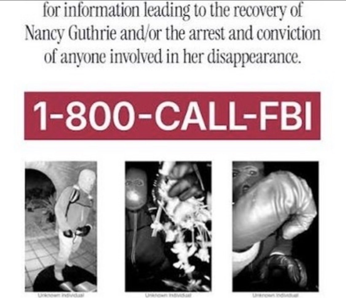 Nancy Guthrie 411 tweet media