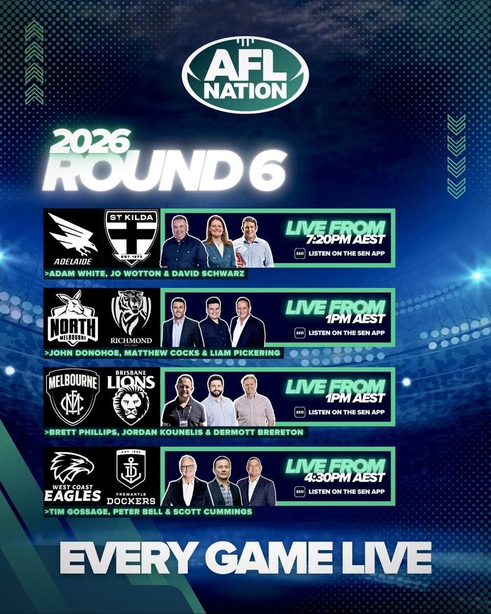 🎙️ Our 𝗥𝗼𝘂𝗻𝗱 𝟲 commentary schedule 🗓 Catch #CrunchTime on Saturday ...