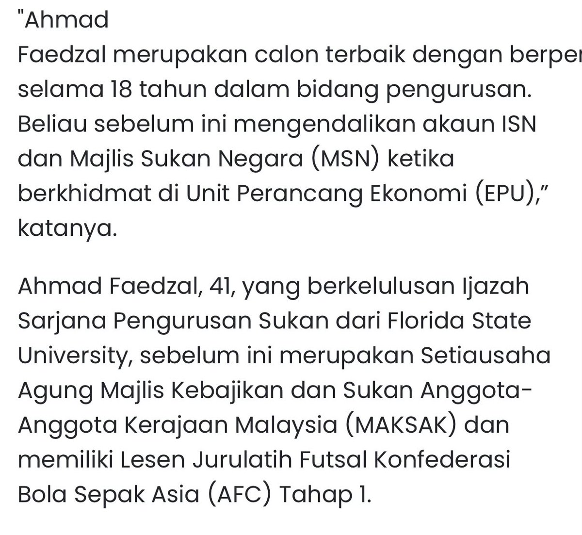 Amshar_Aziz's tweet photo. Mana-mana agensi kerajaan atau GLC yang tak kongsi CV CEO dia lepas dilantik, mesti ada sedikit masalah di situ.

Sepatutnya kena la bangga.

Saya kongsi contoh zaman saddiq la ye. https://t.co/3EMBHAKA5J