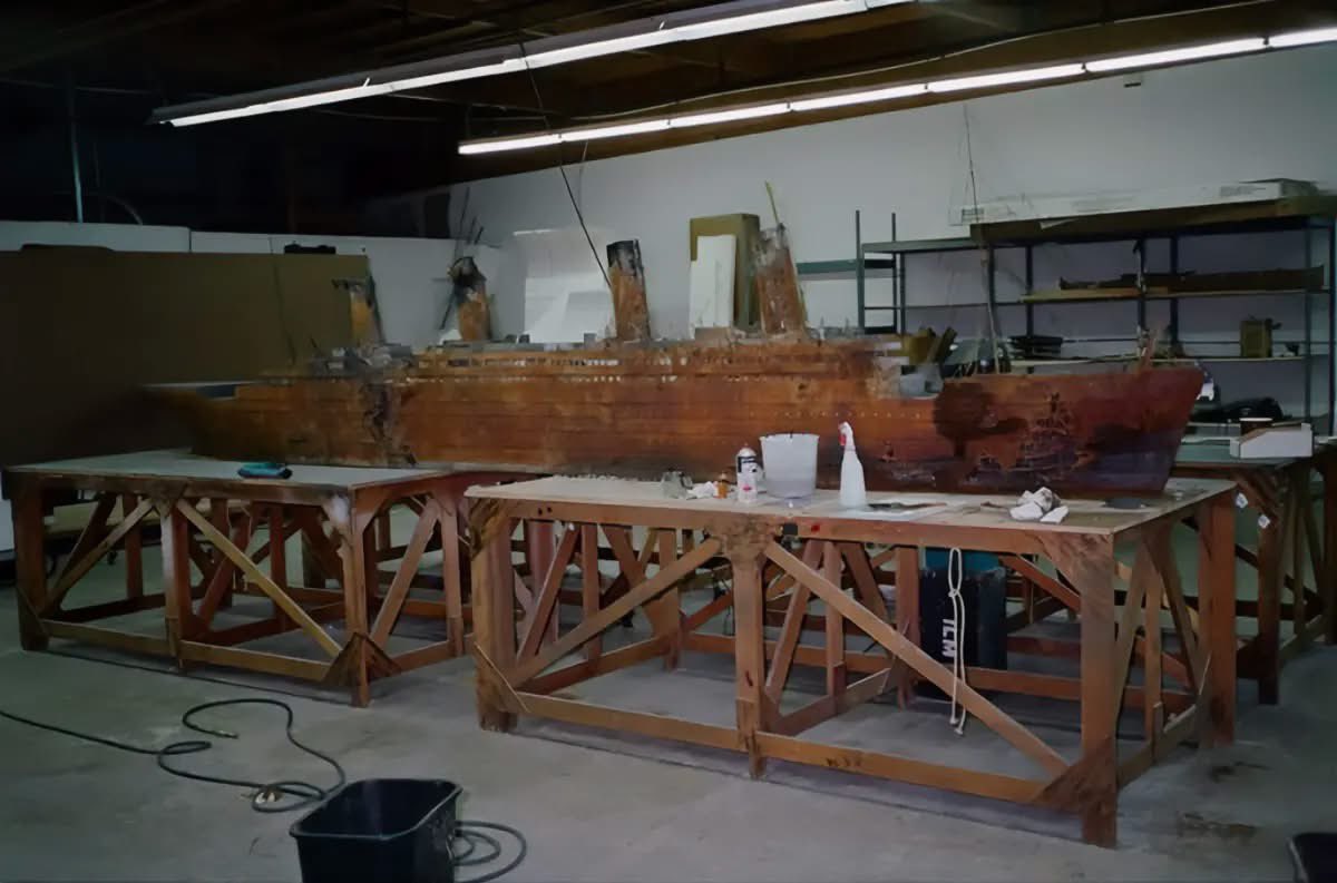 With this week marking the 114th anniversary of the Titanic’s sinking, here’s a behind-the-scenes look at how Ghostbusters II brought the doomed ocean liner to New York… better late than never.

Built as a detailed miniature by ILM, the ship took a few creative liberties, from