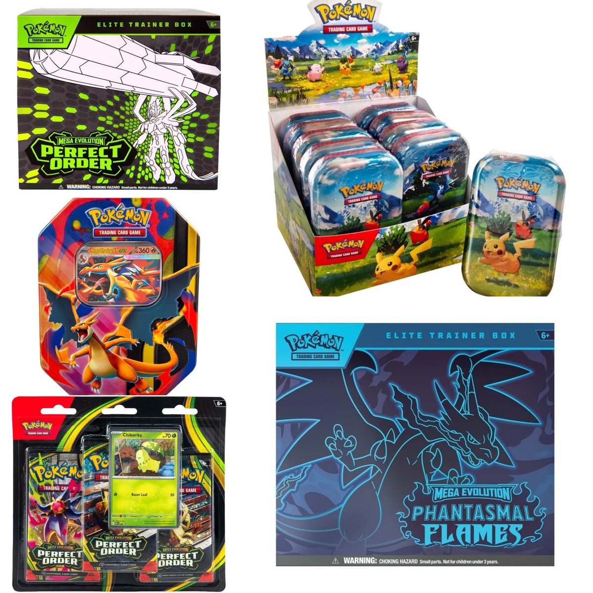 These Pokmon sets could drop at Walmart at 6PM PT! . PO ETB - https://t.co/VEiU0hRYkU PF ETB - https://t.co/I9HpJmriBw https://t.co/7u4rJUidPX AH Tins - https://t.co/288MbDsIFw Charizard Tins - https://t.co/0Pk8jol0oG 3-pack blister - https://t.co ... These Pokmon sets could drop at Walmart at 6PM PT! . PO ETB - https://t.co/VEiU0hRYkU PF ETB - https://t.co/I9HpJmriBw https://t.co/7u4rJUidPX AH Tins - https://t.co/288MbDsIFw Charizard Tins - https://t.co/0Pk8jol0oG 3-pack blister - https://t.co ...