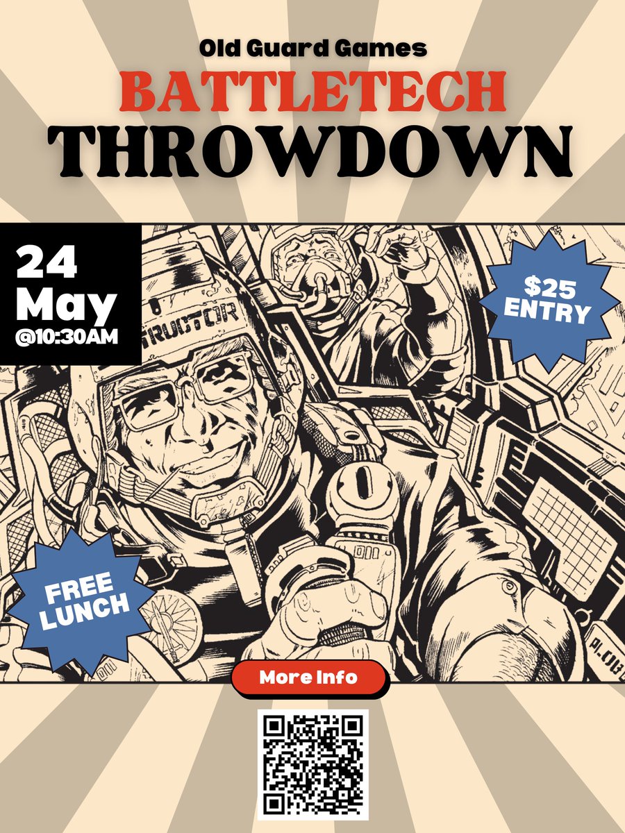 OldGuardMKE's tweet image. Not get your fill of BattleTech at Adepticon? Sign up for the Old Guard Games BattleTech tournament coming in May! #battletech #adepticon #oldguardmke