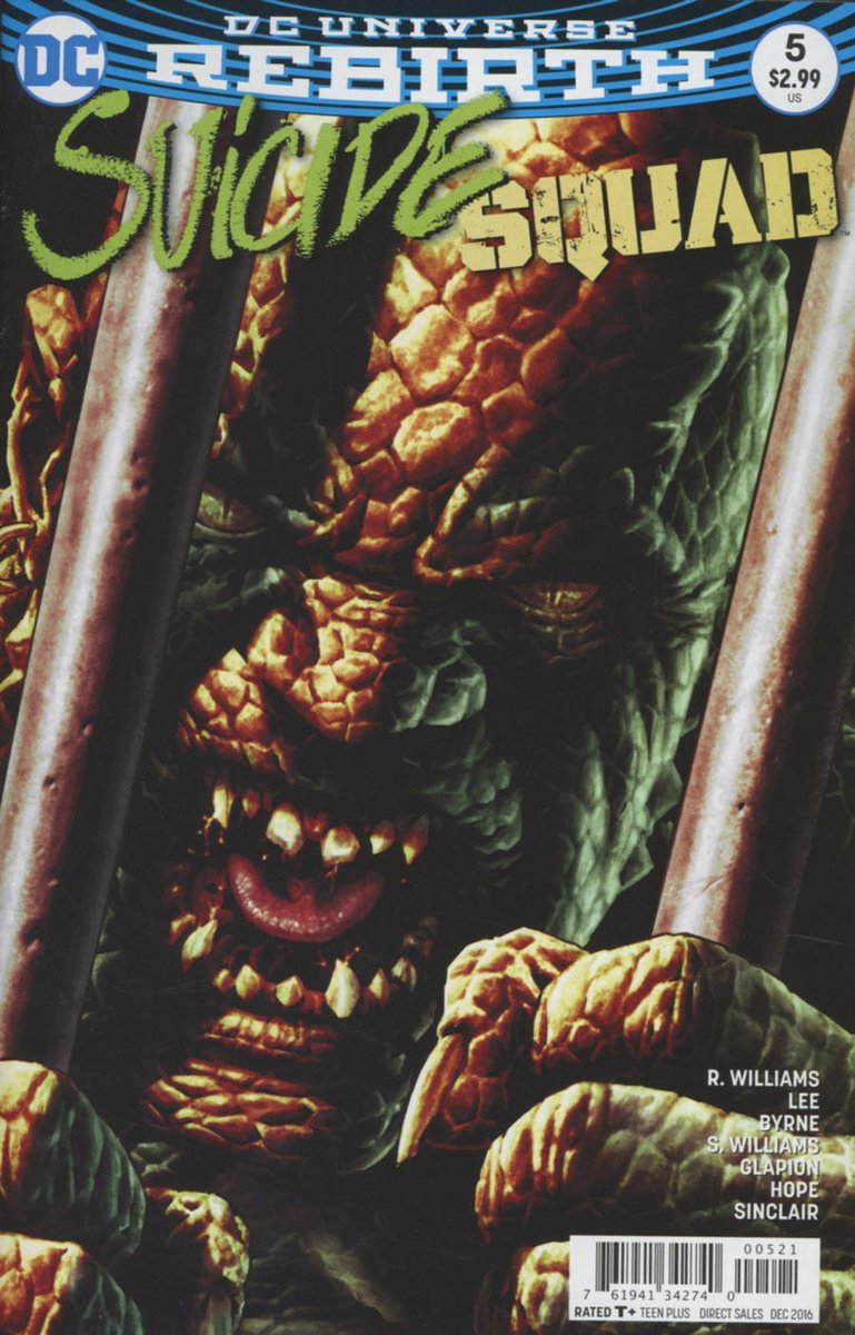 bbnetman's tweet image. Suicide Squad Vol 4 #5
Cover B Variant Lee Bermejo Cover
By DC
Written by Rob Williams Art by Jim Lee Scott Williams Release Date 10/26/2016 
#KillerCroc #SuicideSquad