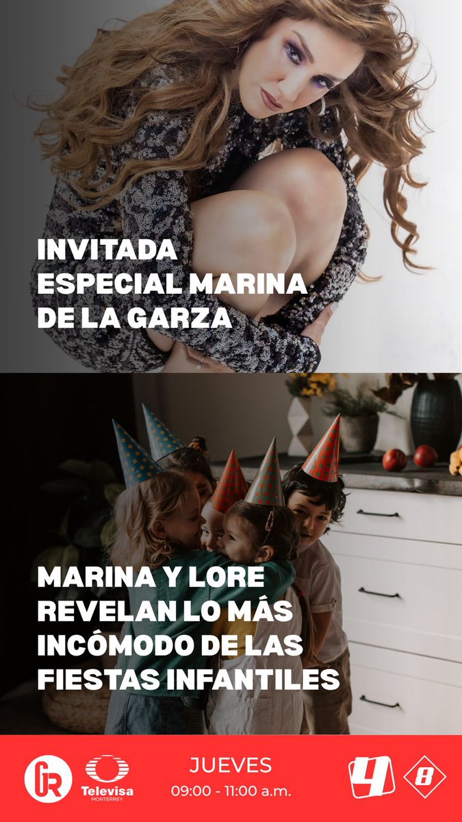 ¡Mañana en <a href="/genteregiatv/">Gente Regia</a> estará <a href="/Marinadelagarza/">Marina de la Garza</a> ! 🥳🥳 ¿Que nos contará 🤔? 

Jueves 9:00 de la mañana por <a href="/TelevisaMty/">TelevisaMty Oficial</a> ⏰✨ 
Todo el chisme con <a href="/RamiiroCantu/">Ramiro Cantú</a> 🤭🤣 

#TiempoMagico