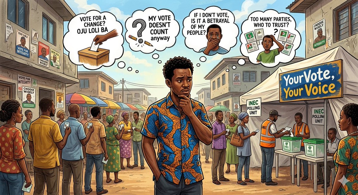 Momzee_ent's tweet photo. One of the most dangerous and misleading statements within Nigeria’s voting system is when people say, “votes don’t count.”

The truth is, this kind of mindset only strengthens the hands of dishonest and selfish politicians, because they often capitalize on voter apathy and your https://t.co/V0ZFYmqgWK
