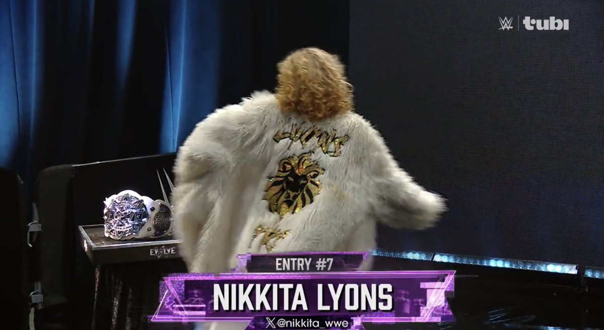 Nikkita Lyons is entrant 7! #WWEEvolve