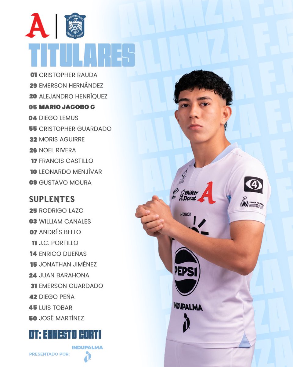 𝐋𝐨𝐬 𝐗𝐈 de hoy. 👊🏼 ¡VAMOS! 

#AlianzaFC 🅰️