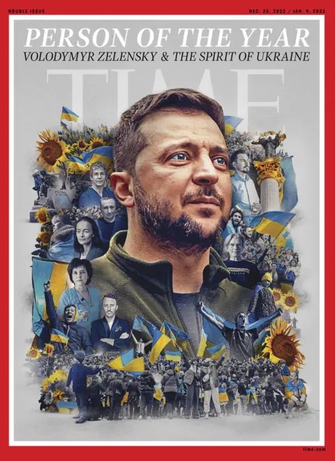Zelensky was also featured on the 2022 TIME 100 list of most influential people 😲