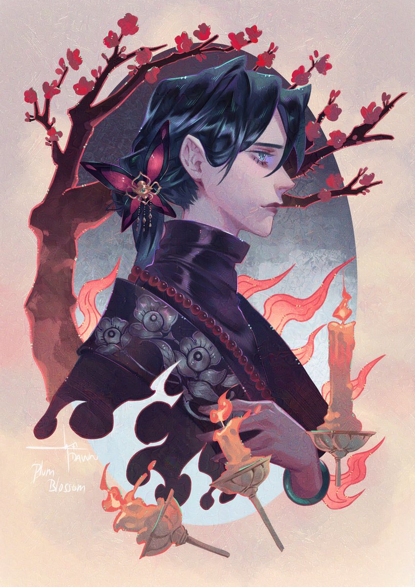 Plum Blossom
 -
 #art #artist #vgen #vgencomm #illustration
