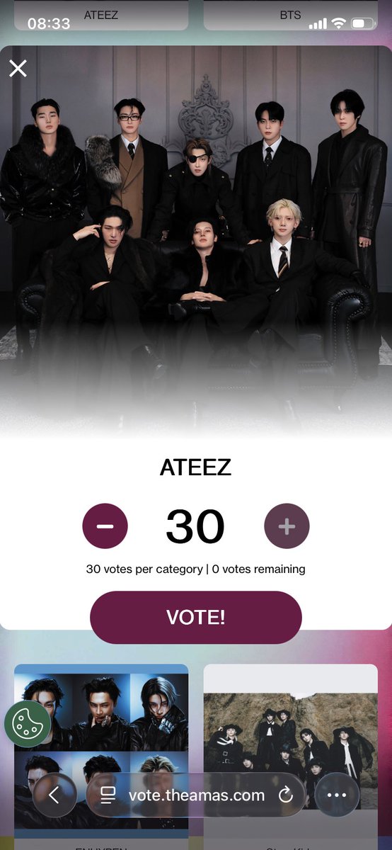 woosans_byeol's tweet photo. I voted all my votes for @ATEEZofficial for #AMAs #BestMaleKpopArtist! Let‘s make #ateez win https://t.co/IylrmUOKOK