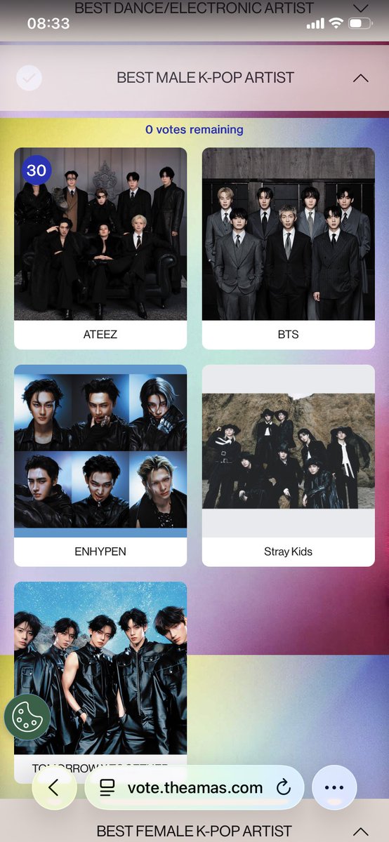 woosans_byeol's tweet photo. I voted all my votes for @ATEEZofficial for #AMAs #BestMaleKpopArtist! Let‘s make #ateez win https://t.co/IylrmUOKOK