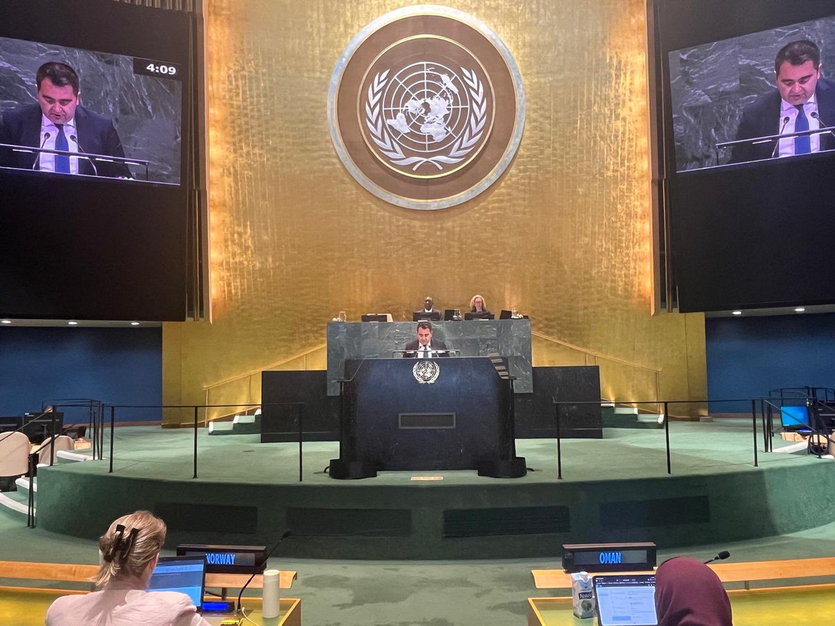 TC_BMDT's tweet photo. 🇹🇷 at the #UNGA meeting on the International, Impartial and Independent Mechanism for Syria - #IIIM :
➡️ Accountability and justice remain indispensable pillars for a sustainable and credible political process. https://t.co/DsEdaNMo3o