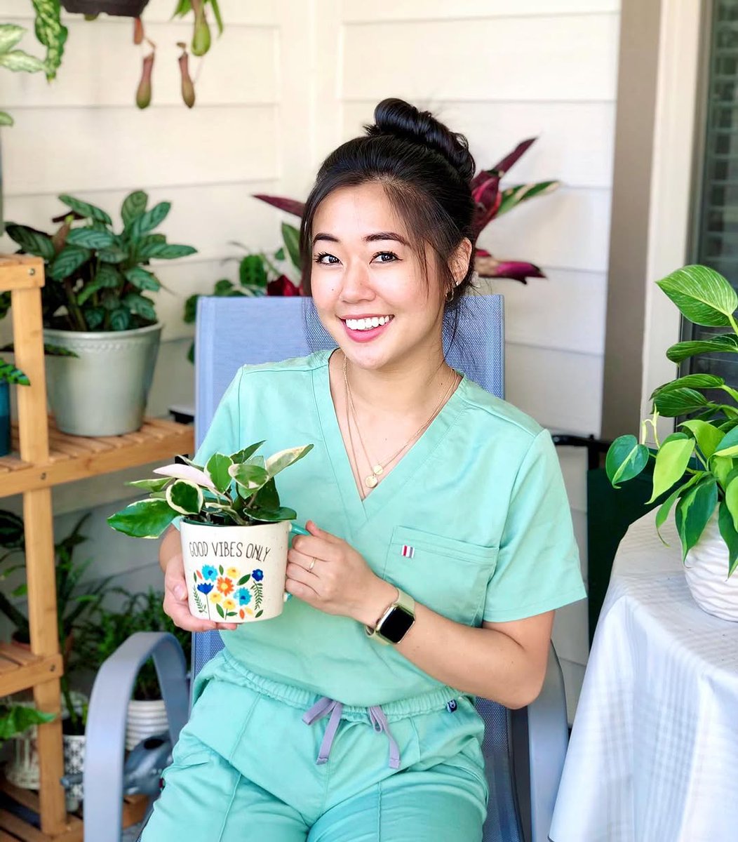 Would you like the plant I'm holding? I can give it to you.