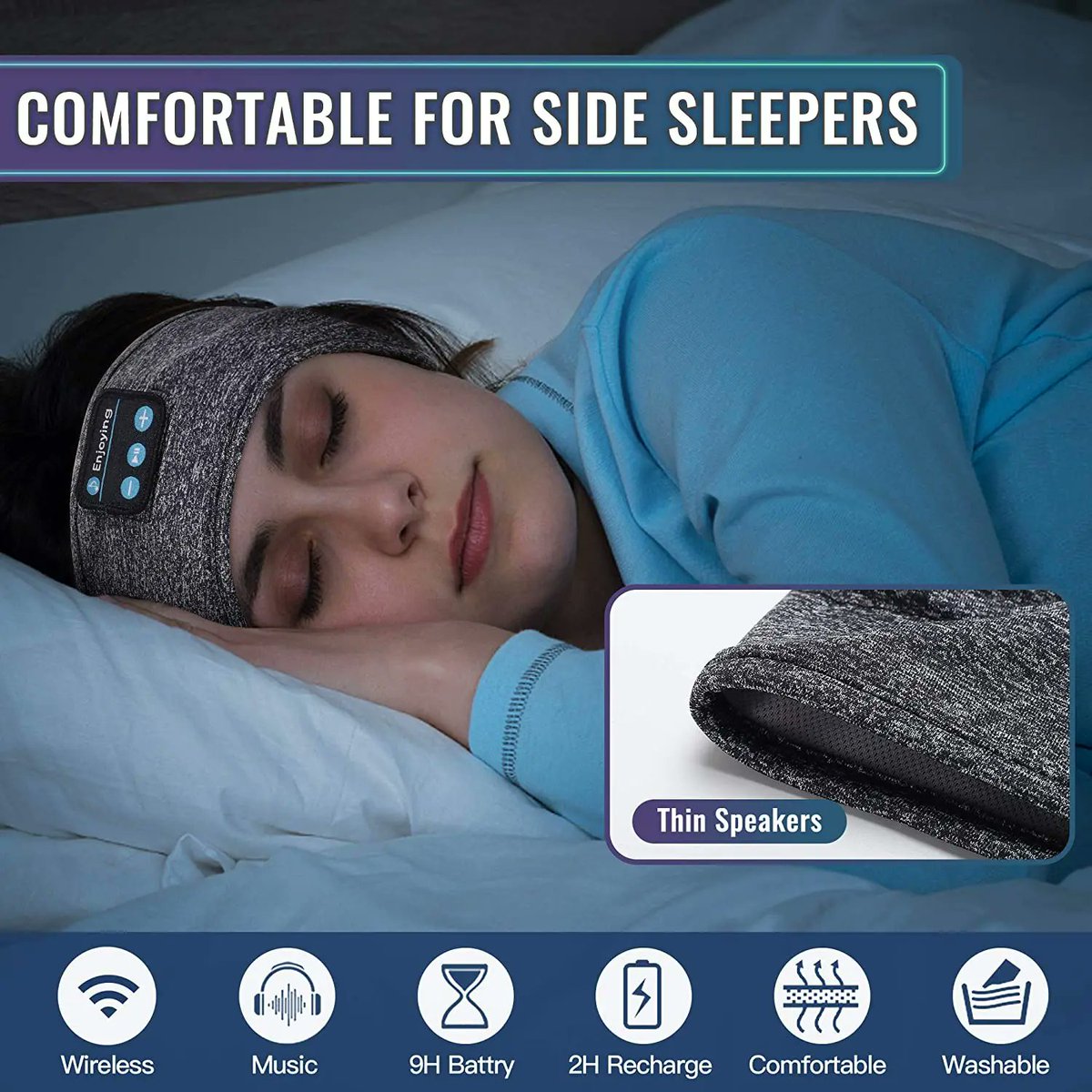 aliexpressbdeal's tweet image. 89 / 
BIG Promotion #11.11 #blackfriday #cybermonday !!!
Thin Summer Sleep Headphones Bluetooth Mask Wireless Sports Headband with Speakers for Workout Jogging Yoga Insomnia Travel

Purchase link: s.click.aliexpress.com/e/_c44lpaX3

Make your order quickly or add to