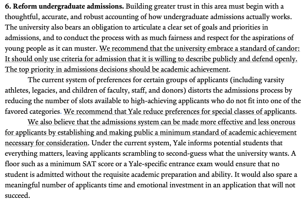 j_kalla's tweet photo. This Report of the Yale Committee on Trust in Higher Education is well-worth reading in full. I hope my colleagues will take these recommendations seriously https://t.co/Tf58xMtWoY https://t.co/Ms0XUKto1C