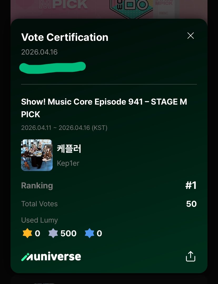 xxxHniar's tweet image. โหวตเคปเล่อหน่อยทุกคน 
วันนี้วันสุดท้ายแล้วโหวตได้ถึง21.00 น. ไทย
แอพ Muniverse 
เช็คอิน 100 = 10 votes 
ล็อคอินได้ทั้ง line , gmail , twitter , apple id
คะแนนห่างไม่มากแล้ว มาช่วยกัน

#Kep1er #KILLA #CRACKCODE #케플러
