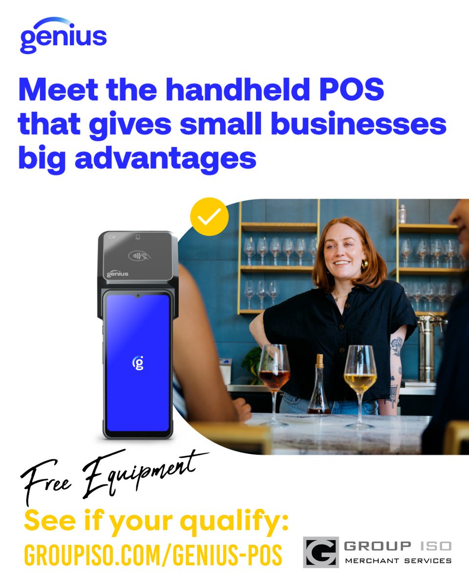 GroupISOInc's tweet photo. Handheld POS systems help restaurants speed up tableside payments, improve service flow, and turn tables faster during busy seasons. As spring and summer traffic picks up, the right payment setup can make a real difference.

https://t.co/nNAiRK3sB9

#RestaurantPOS #HandheldPOS https://t.co/uCwLSLmymW