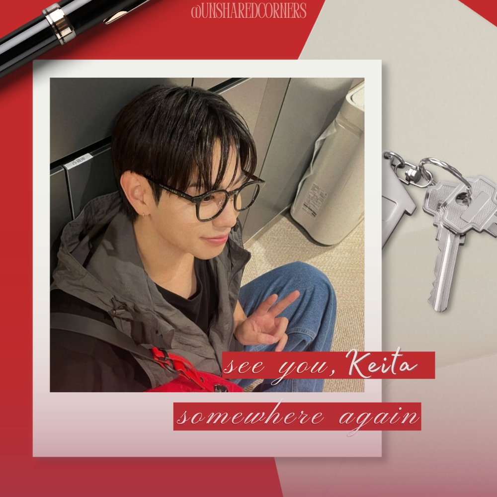 After spending a few days in UnsharedCorners, I learned not every presence is meant to stay. Some are only passing through through, leaving fragments behind. So I, Gunwook&amp;Keita, choose to let go of what was never mine to keep, and make peace with the memories we left behind. ❤️‍🩹