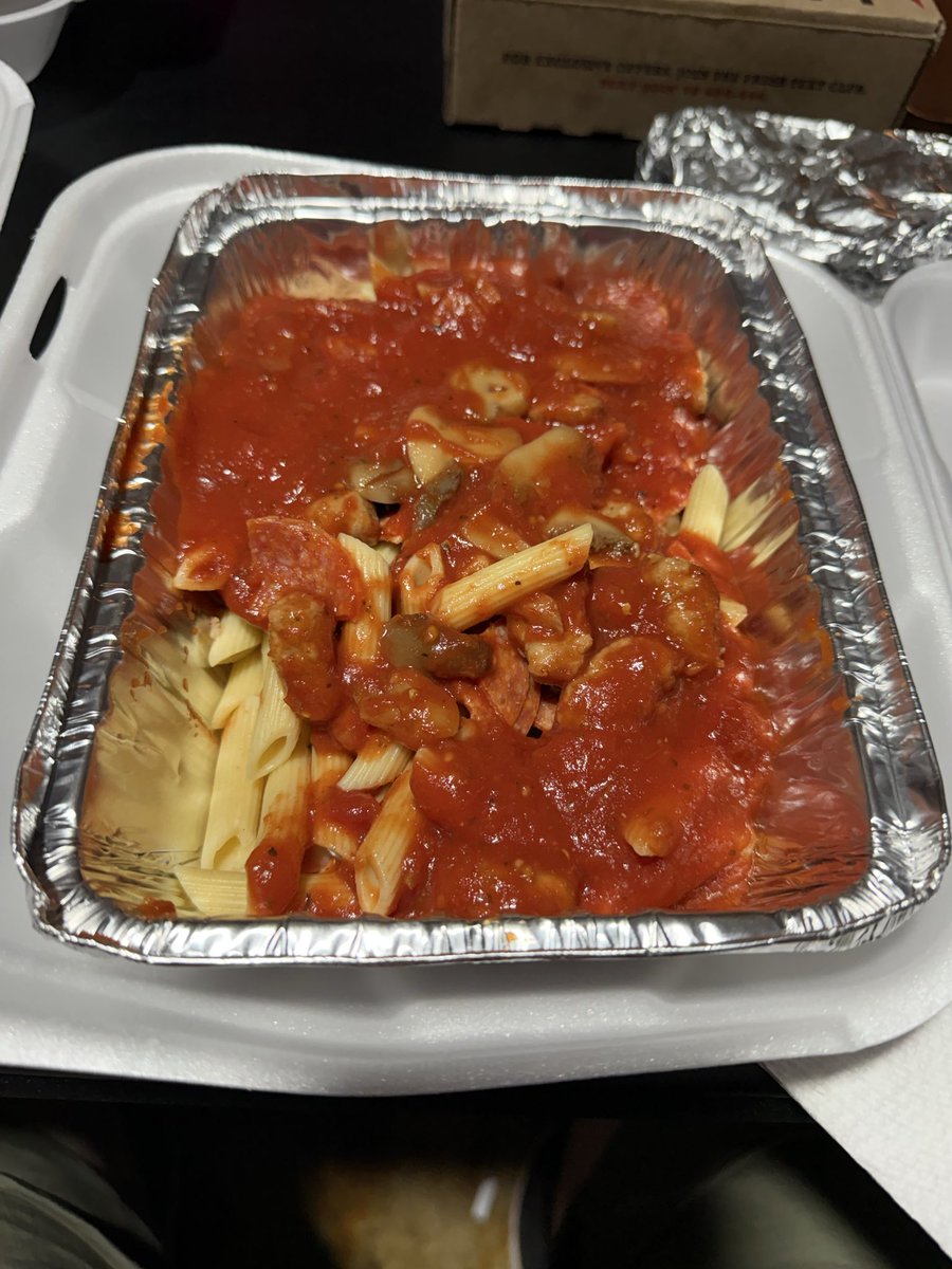 CoachRJimison's tweet photo. @Mazzios ordered two pastas and neither were anywhere near warm, no cheese and the noodles weren’t cooked all the way. https://t.co/nRgJwZru9I