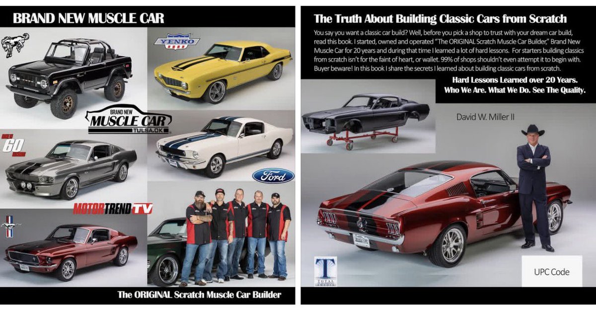 dwmiller2's tweet image. Amazon - Brand New Muscle Car: The ORIGINAL Scratch Muscle Car Builder the book. See our builds, our TV shows, Yenko, ELEANOR, and our 2024 TV Mustang RestoMod build start to finish with details on each step in the process. #BNMC #Mustang #Camaro #Bronco BNMC.tv
