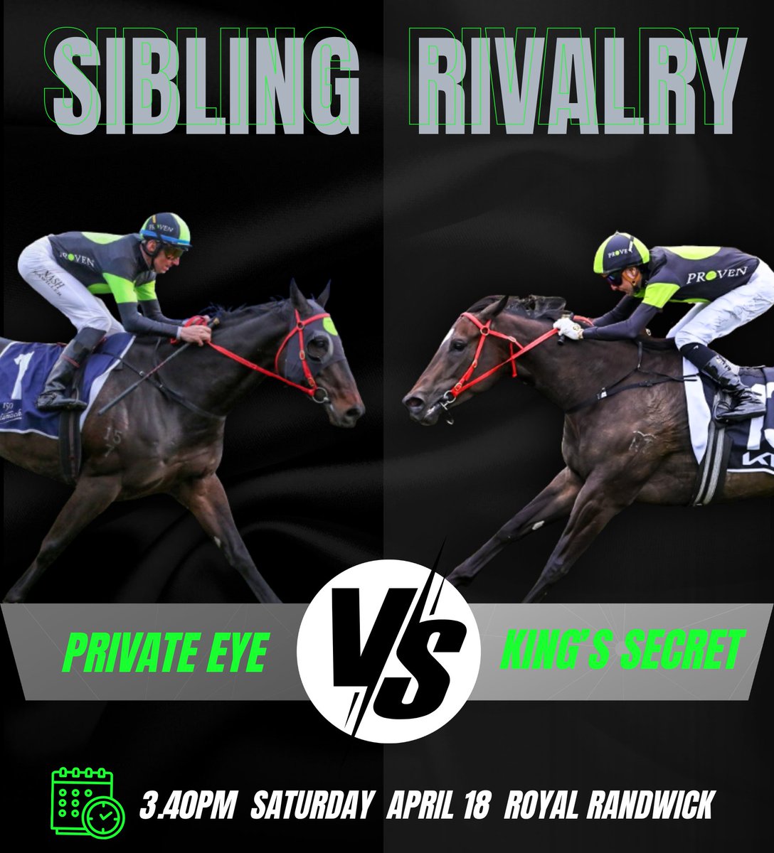 ProvenTbreds's tweet photo. Looking forward to this one. Who walks away with bragging rights on Saturday? https://t.co/6epmj3AxQa https://t.co/YEximeLyV7