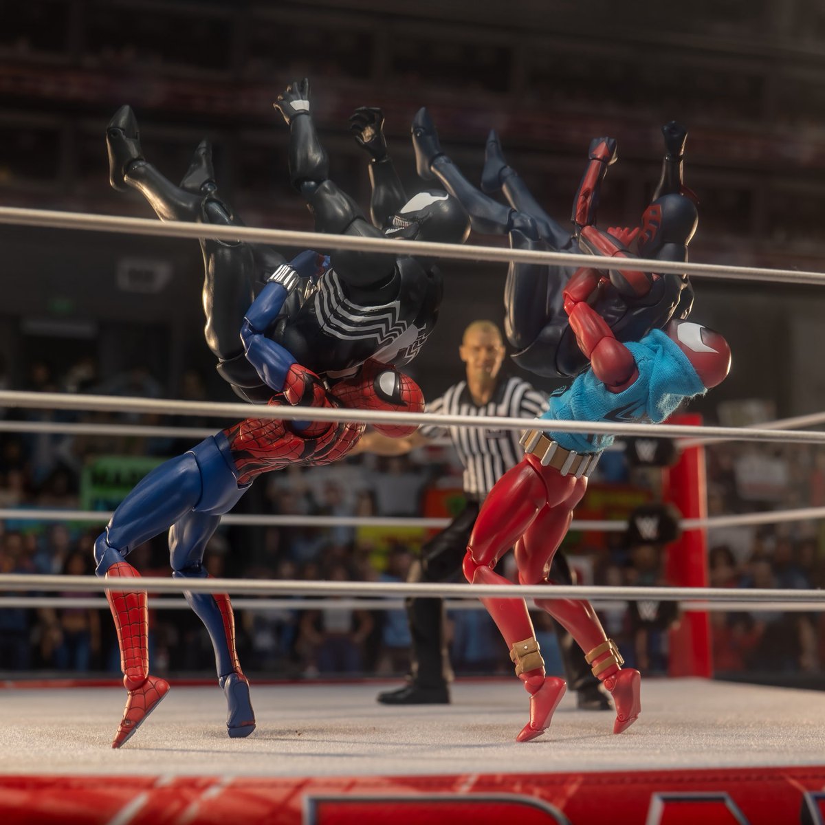 KingdomFigure's tweet image. Suplex city, bish! 🕷️ 

#Prowrestling #spiderman #toys #wrestlemania