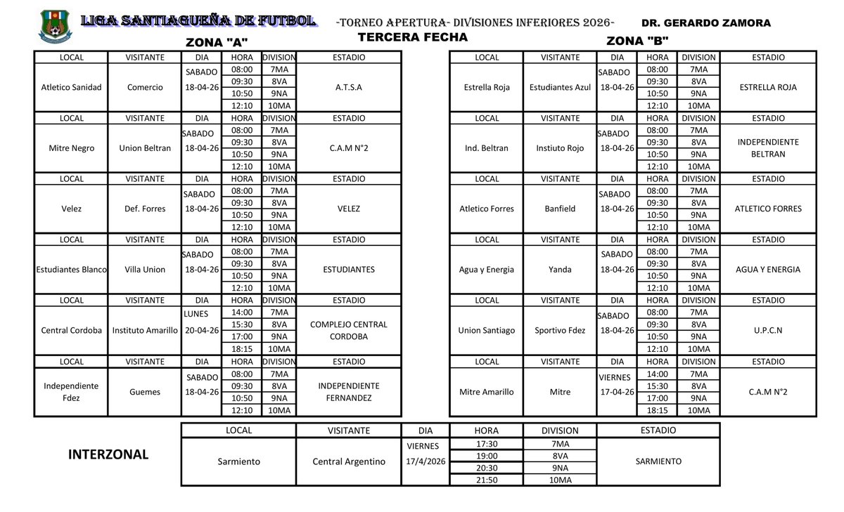 Liga Santiagueña de Fútbol tweet media