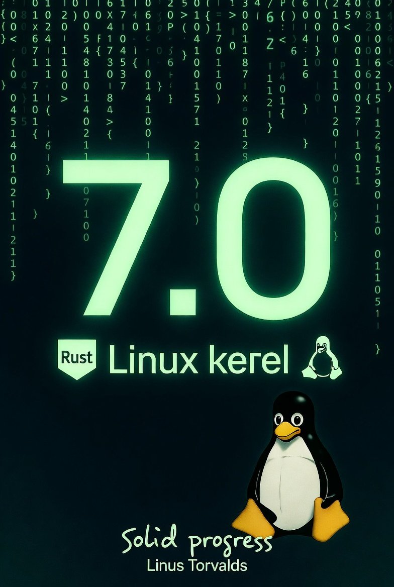PierceZhang34's tweet photo. 🚨 Linux 7.0 正式发布!
“solid progress” —— Linus Torvalds
• 内存占用减少 50-75%
• Rust 语言永久植入内核(更安全、更稳定)
• 更好的 GPU 支持 + 下一代 CPU 原生支持
• XFS 自我修复文件系统
• 笔记本散热、RGB、亮度控制更智能
这正是 Ubuntu 26.04 将要运行的基石
#Linux7 #Ubuntu2604 #Rust #LinuxKernel