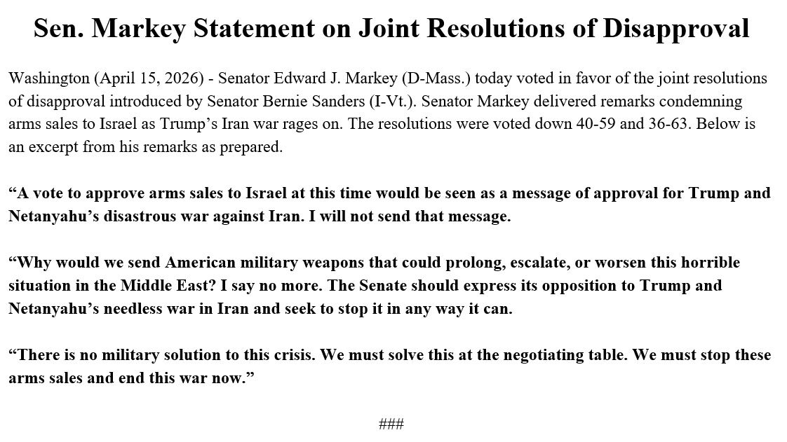 Ed Markey tweet media