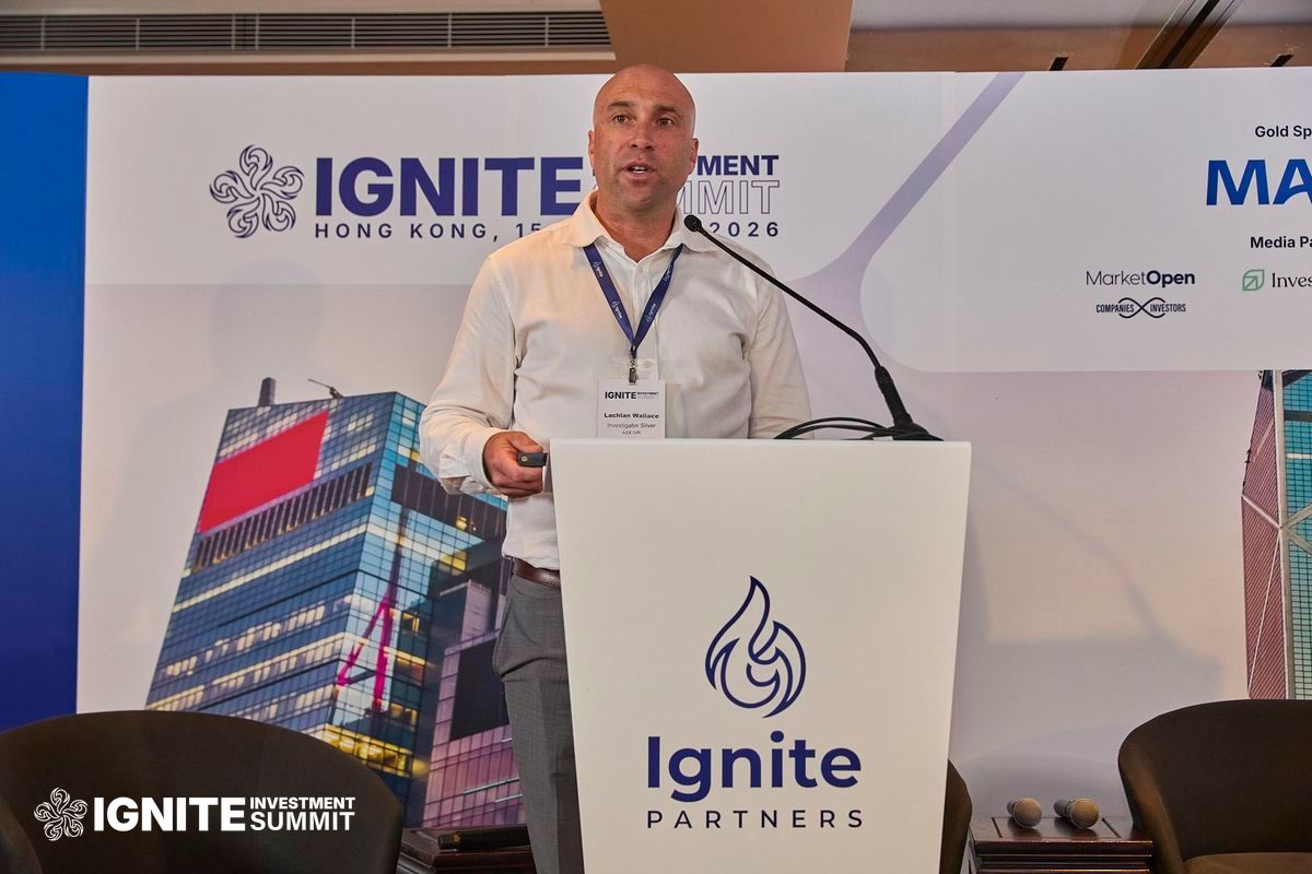IVR_ASX's tweet photo. $IVR ‘s MD presented at the 2026 Ignite Partners Investment Summit in Hong Kong, speaking to the Paris Silver Projects ability to unlock one of the most exciting silver opportunities in Australia. https://t.co/LSKIjE0zjU
