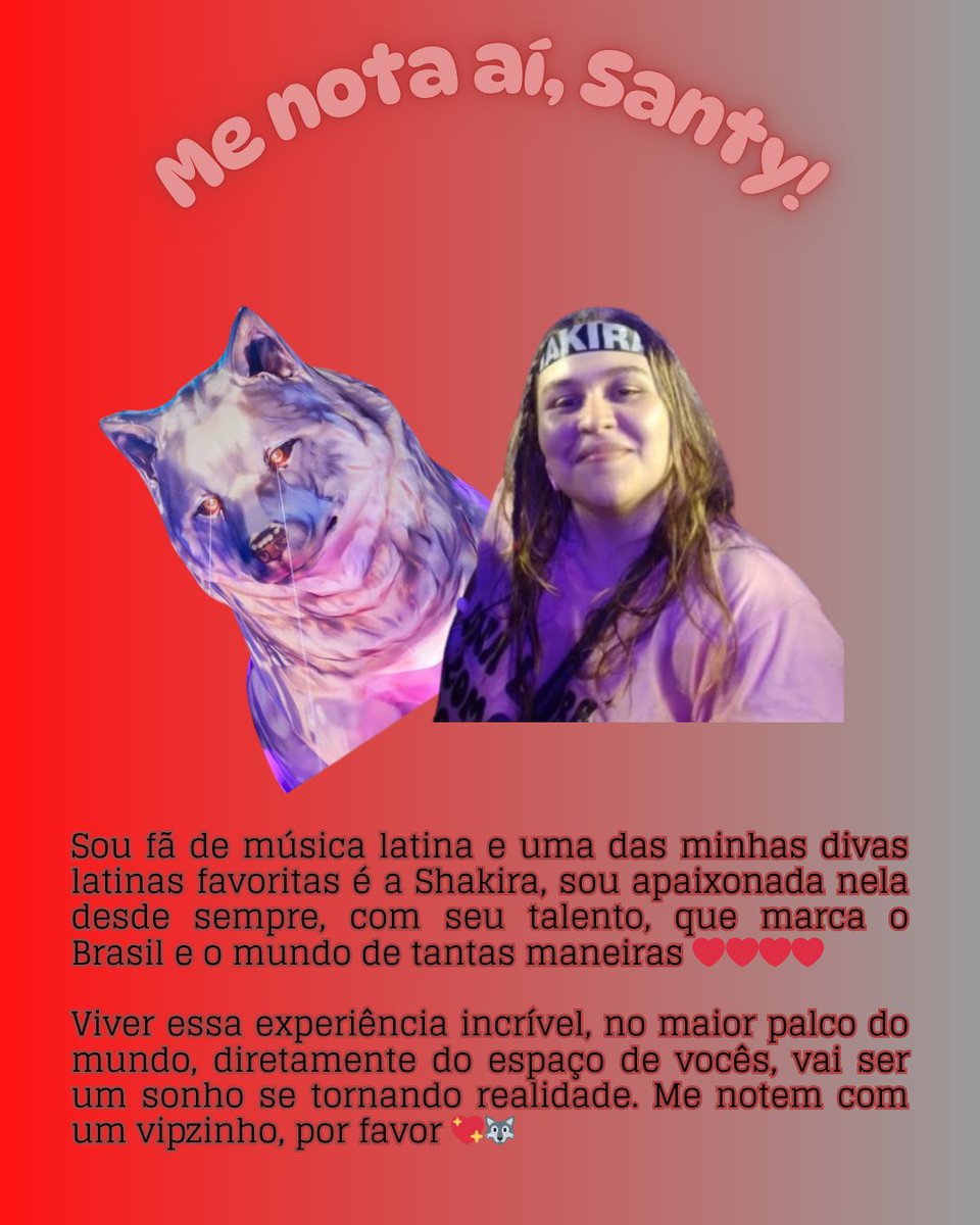 Amanda vai no SHAKICABANA 🐺 tweet media