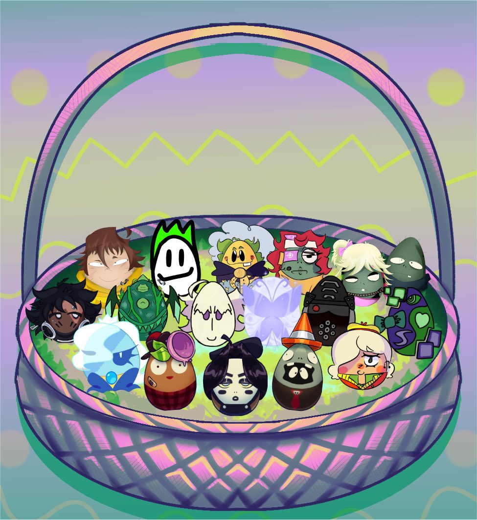 PvZOC_Guild_'s tweet photo. Hello everyone! Happy late Easter day from the pvz oc community! We wanted to show off an egg basket full of eggs made by our talented server members, check them out below and join the server to be a part of any other art events! -🪴 #pvz #pvzfanart https://t.co/B2lJrnWF1C