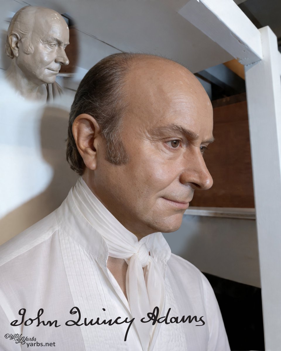 DigitalYarbs's tweet image. Realistic Views of the life mask of John Quincy Adams. yarbs.net #johnquincyadams #america250